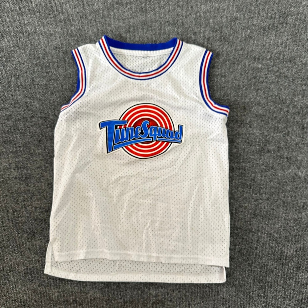 Space Jam Jersey Kids Size S White Lola Bunny Tune Squad Basketball Mesh 10